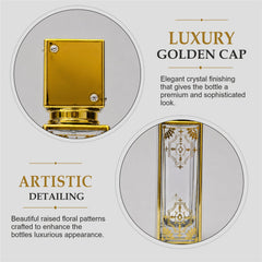 Empty Fancy Golden Perfume Bottel 50ml- Modle No 320