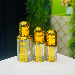 3,6,12ml fancy Golden Attar bottle - Modle No 720.