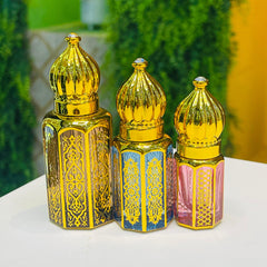 3,6,12ml fancy Golden Attar bottle - Modle No 740
