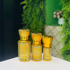 3,6,12ml fancy Golden Attar bottle - Modle No 725