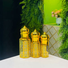3,6,12ml fancy Golden Attar bottle - Modle No 730