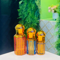 3,6,12ml fancy Golden Attar bottle - Modle No 750
