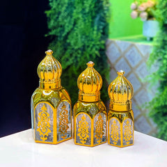 3,6,12ml fancy Golden Attar bottle - Modle No 755